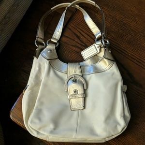 Coach Medium Handbag with Good Trim and Buckle